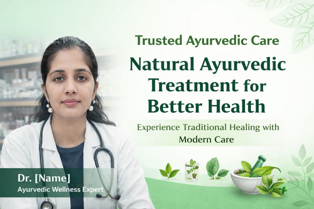 Ayurvedic doctor providing natural treatment for health and wellness